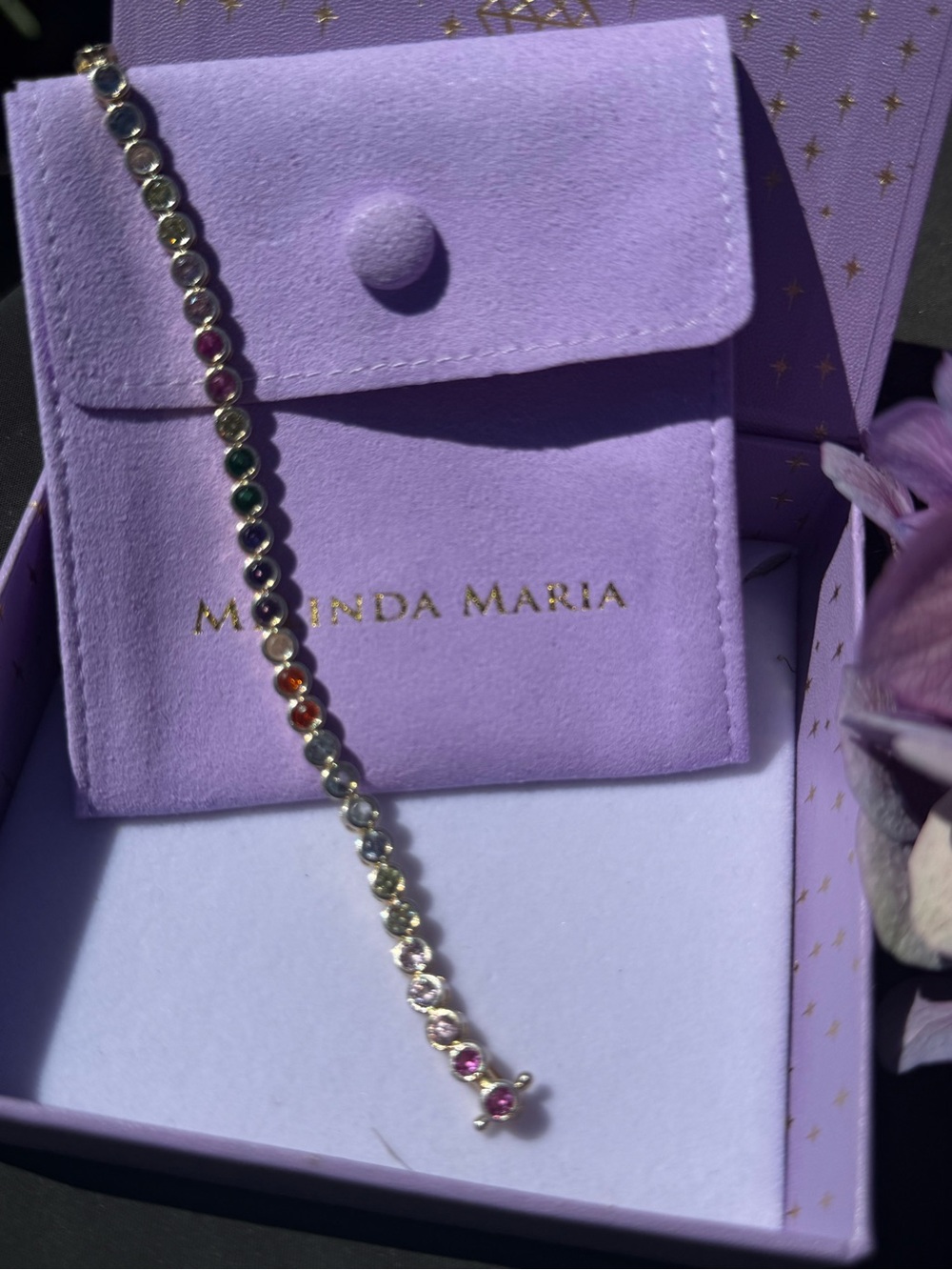 Melinda Maria Multi colored tennis bracelet - Picture 3 of 5
